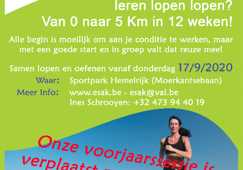 Goed nieuws! Nieuwe sessie Start to run in het najaar!