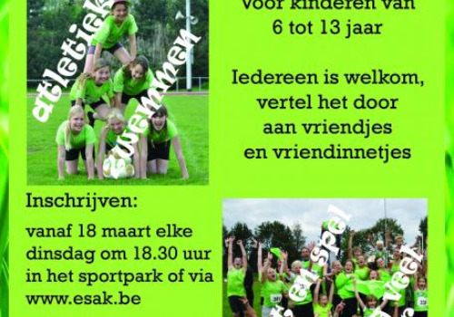 Atletiek jeugdsportweek.